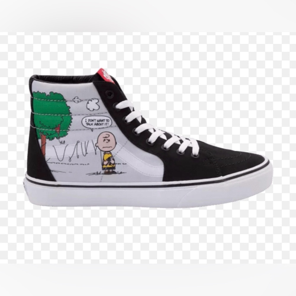 VANS PEANUTS x SK8 HI CHARLIE KITE RARE  NWOB SIZE 7